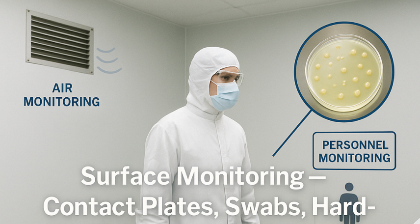Surface Monitoring – Contact Plates, Swabs, and Hard-to-Clean Areas in the Pharmaceutical Cleanroom Industry