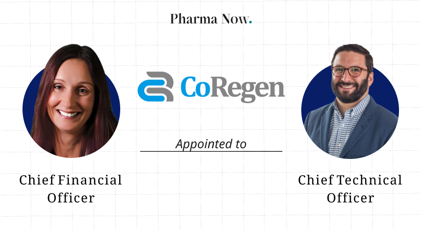 CoRegen, Inc. Names Sonja Nelson Chief Financial Officer And Peter Gelinas Chief Technical Officer To Bolster Leadership