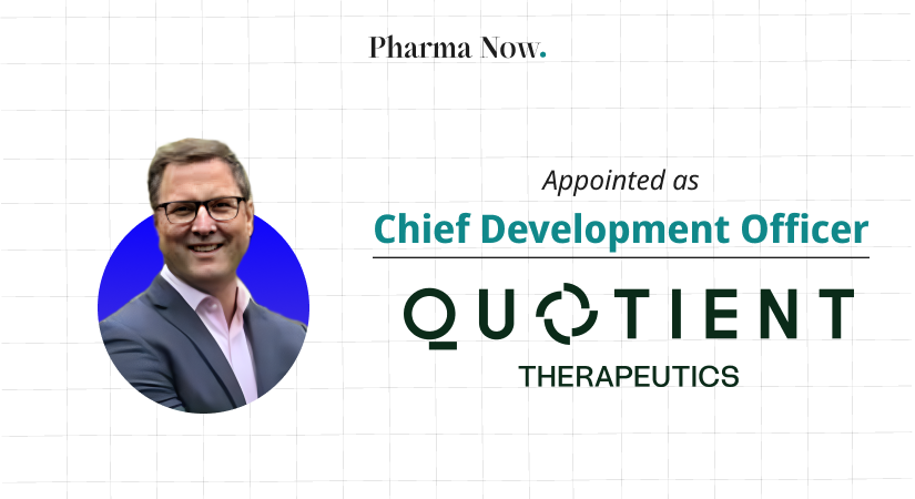 Quotient Therapeutics Appoints Andrew (Andy) Bayliffe, Ph.D. As Chief Development Officer To Drive Somatic Genomics-Based Drug Development