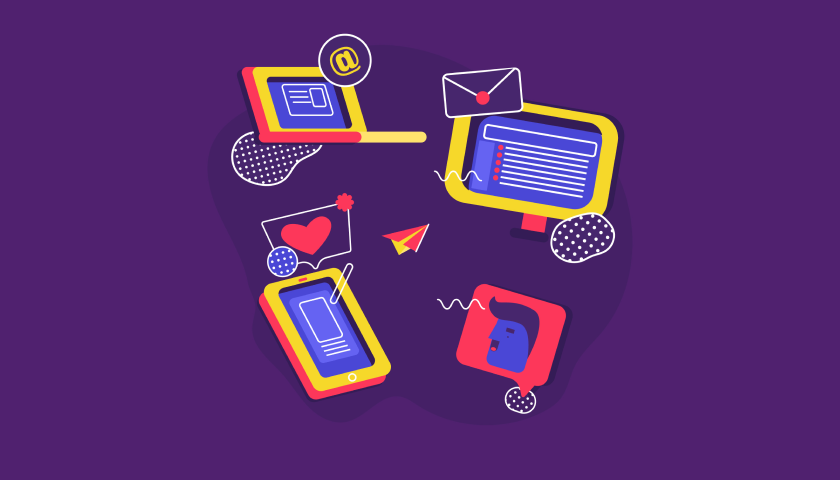 vector illustration of digital platforms